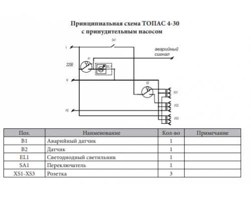 Монтажная схема Топас 5 Лонг Пр